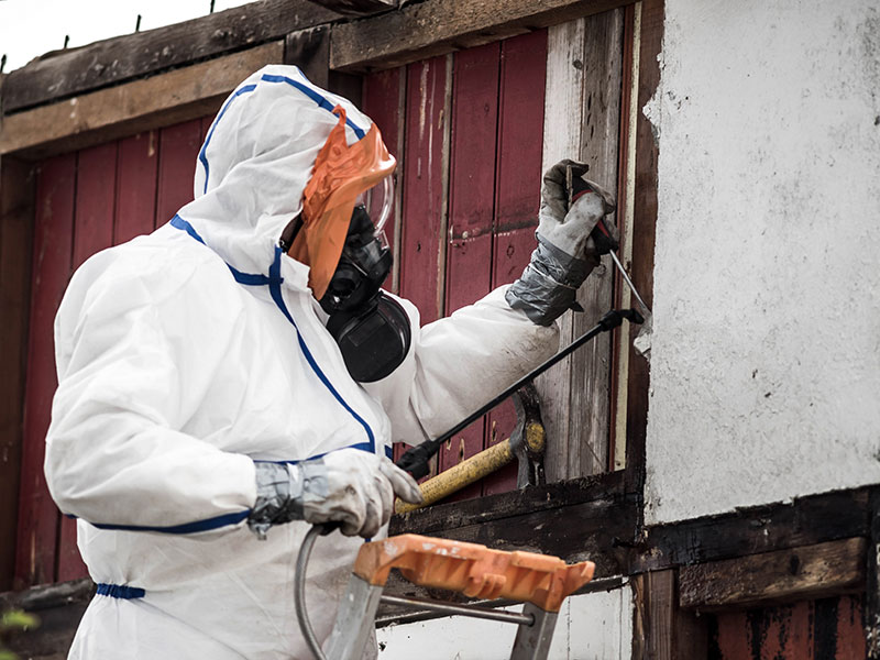 removing asbestos